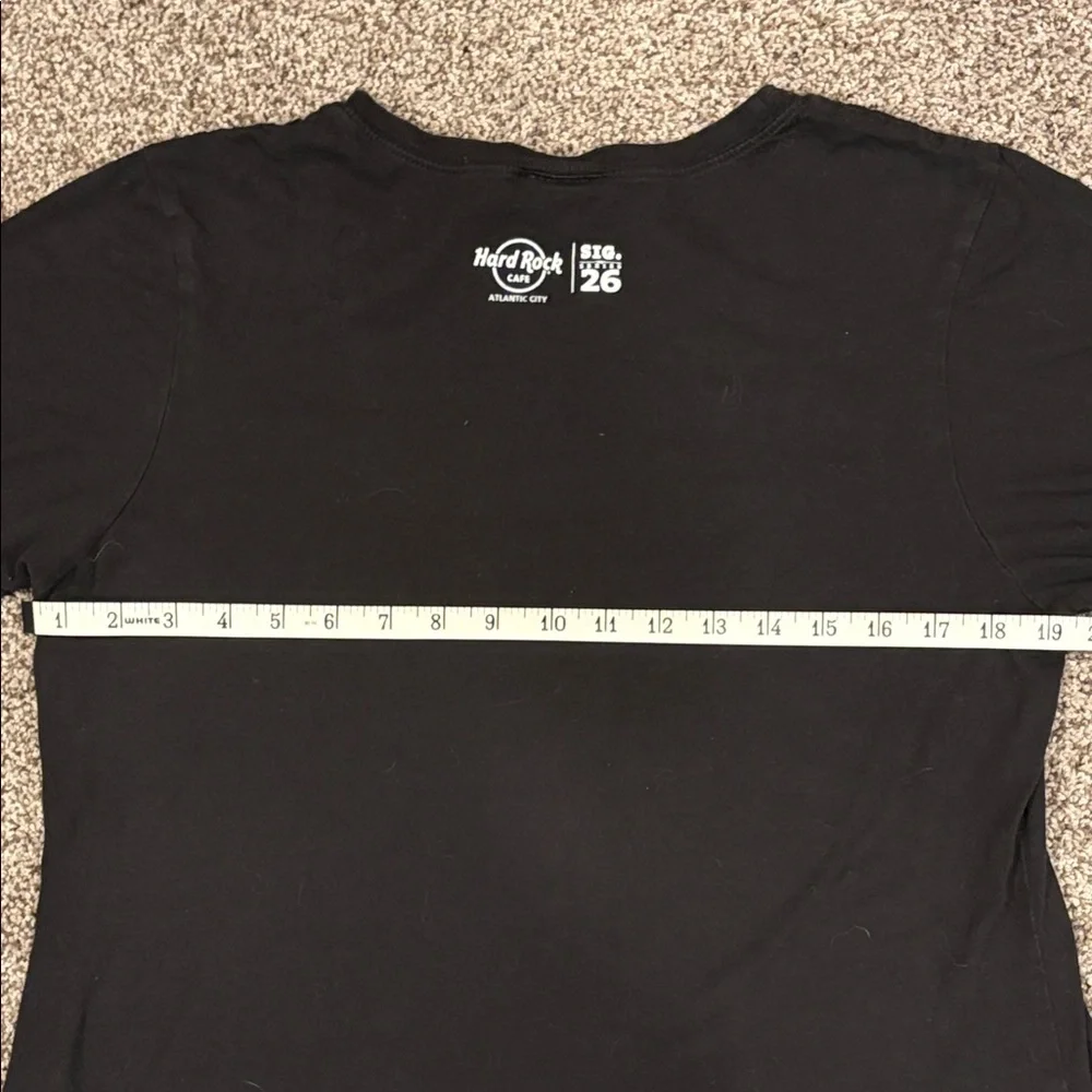 Bon Jovi Limited Edition Sword Heart Logo Hard Rock Cafe Black Tee Size L - Picture 5 of 8